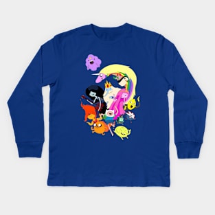 Adventure Time TV show Finn and Jake Kids Long Sleeve T-Shirt